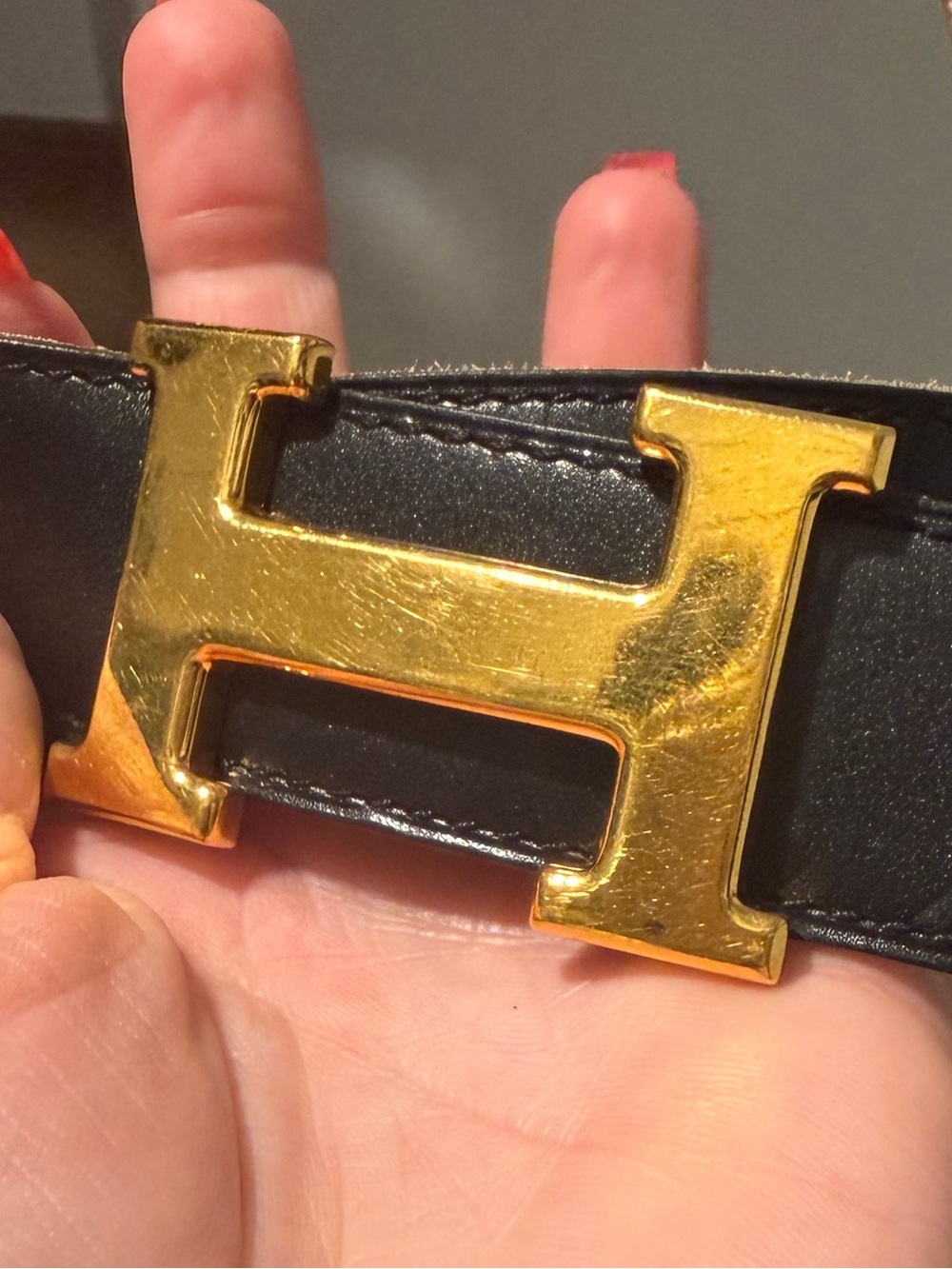 Hermes authentic gold Belt Buckle